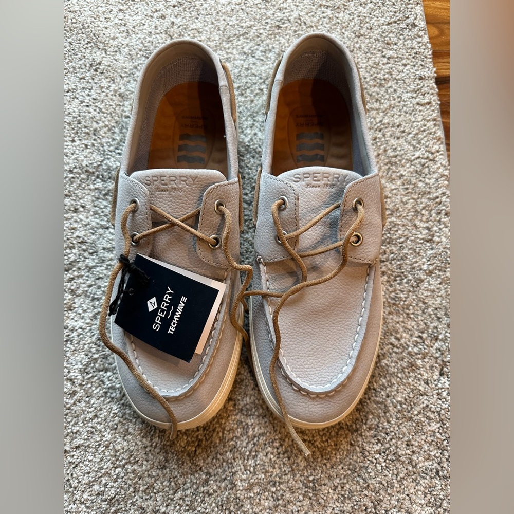 Sperry Men's Light Gray Boat Shoes